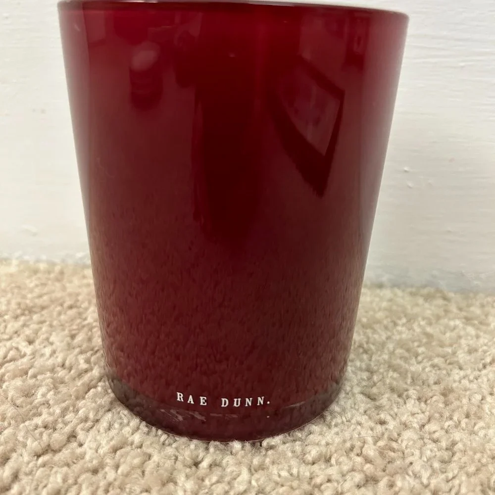 Rae Dunn Lips & Eyes Maroon Red Brush Holder